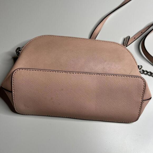 Michael Kors Cindy Large Dome Crossbody Bag Ballet Pink Saffiano Leather - Picture 5 of 8